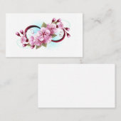 Carte De Rendez-vous Infinité avec les fleurs Sakura (Devant / Derrière)