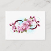Carte De Rendez-vous Infinité avec les fleurs Sakura (Devant)