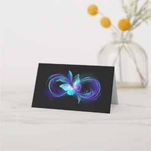 Carte De Rendez-vous Infinité brillante avec papillon magique
