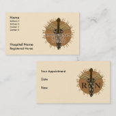 Carte De Rendez-vous infirmière ER Caduceus (Devant / Derrière)