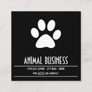 Carte De Rendez-vous instagram de patte d'animal familier