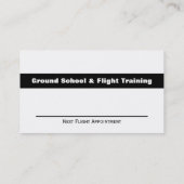 Carte De Rendez-vous Instructeur de vol (Dos)