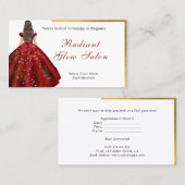 Carte de rendez-vous Invitation stylé Salon (Devant / Derrière)