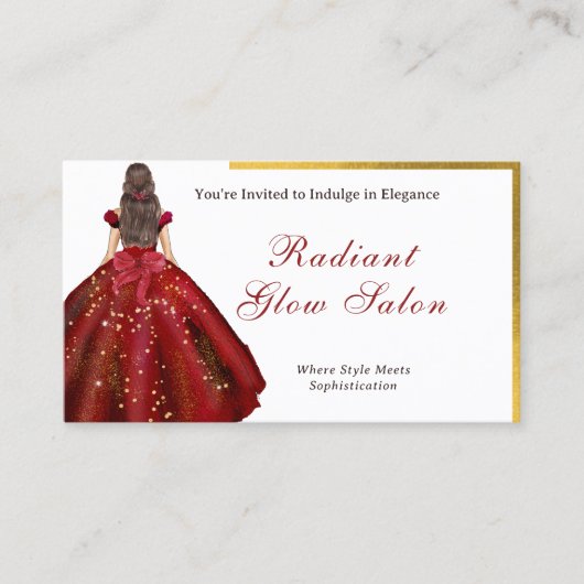 Carte de rendez-vous Invitation stylé Salon (Devant)
