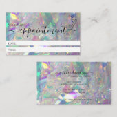 Carte De Rendez-vous Iridescente Tinsel (Devant / Derrière)