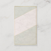 Carte De Rendez-vous Ivory Marble Blank Appointment Card – Gold Accent (Devant)