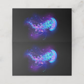 Carte De Rendez-vous Jellyfish éclatante couleur (Extérieur déplié)