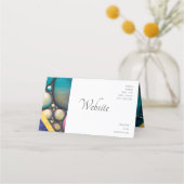 Carte De Rendez-vous Jolies formes liquides (Dos)