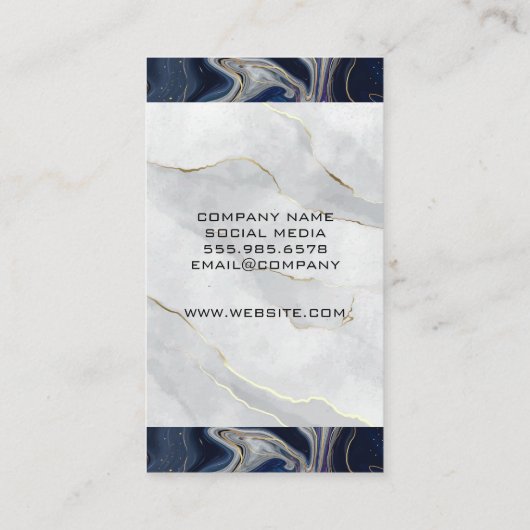 Carte De Rendez-vous Justice aveugle | Marbre | Droit (Dos)