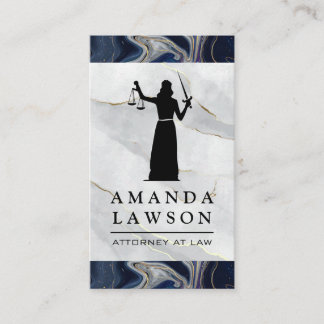 Carte De Rendez-vous Justice aveugle | Marbre | Droit