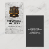 Carte De Rendez-vous Justice Scales Graphic | Lawyer (Devant / Derrière)