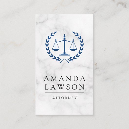 Carte De Rendez-vous Justice Scales Marble Law (Devant)