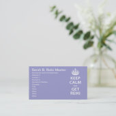 Carte De Rendez-vous Keep Calm and Get Reiki (Debout devant)