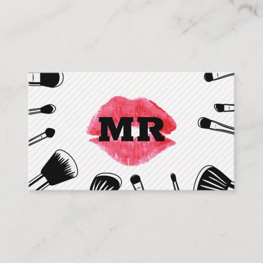 Carte De Rendez-vous Kiss Stain | Brosses (Devant)