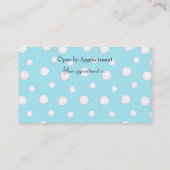 Carte De Rendez-vous Kitty bijoux en bleu (Dos)