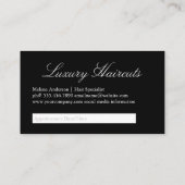 Carte De Rendez-vous La beauté et les cheveux des femmes | Nomination (Dos)