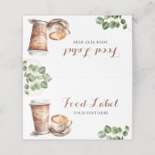 Carte De Rendez-vous L'amour du café brasse l'application Étiquette de (Extérieur déplié)