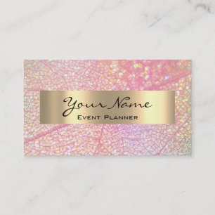 Carte De Rendez-vous L'ARTISTE MARIAGE MAKEUP COUCH Rose HOLOGRAPH