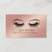 Carte De Rendez-vous Lash Appointment Card Elegant Design (Devant)