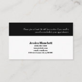 Carte De Rendez-vous Lash Extensions Salon Appointment Card (Dos)