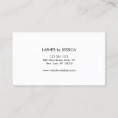 Carte De Rendez-vous Lashes de glam Texte Gold/Black Nomination (Dos)