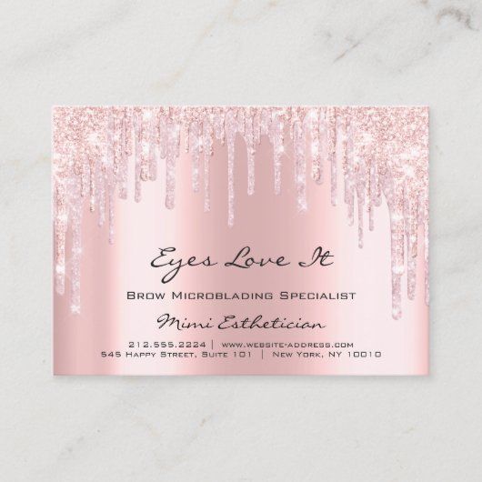 Carte De Rendez-vous Lashes Extension de l'enseignement post-soins étin (Devant)