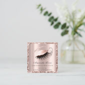 Carte De Rendez-vous Lashes Extension Maquillage Artiste Beauté Rose ro (Debout devant)