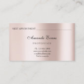 Carte De Rendez-vous Lashes Extension Maquillage Artiste Oeil Professio (Dos)