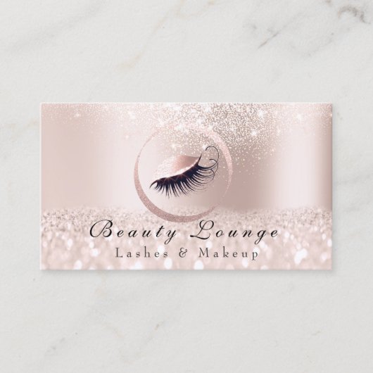 Carte De Rendez-vous Lashes Extension Maquillage Artiste Oeil Professio (Devant)