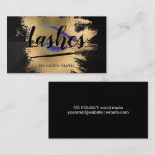 Carte De Rendez-vous Lashes oculaires | Beauté des femmes (Devant / Derrière)