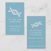 Carte De Rendez-vous Le bleu de la Science génétique d'ADN soigne (Devant / Derrière)