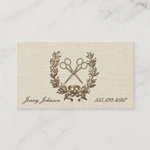 Carte De Rendez-vous Le coiffeur vintage de guirlande cisaille des