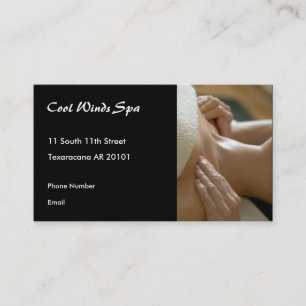 Carte De Rendez-vous Le massage remet la photo