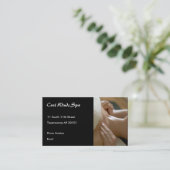 Carte De Rendez-vous Le massage remet la photo (Debout devant)