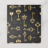 Carte De Rendez-vous Les Patters de Seamless avec Golden Keys (Extérieur déplié)