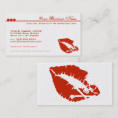 Carte De Rendez-vous lèvres de poison (Devant / Derrière)