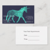 Carte De Rendez-vous Licorne (Devant / Derrière)