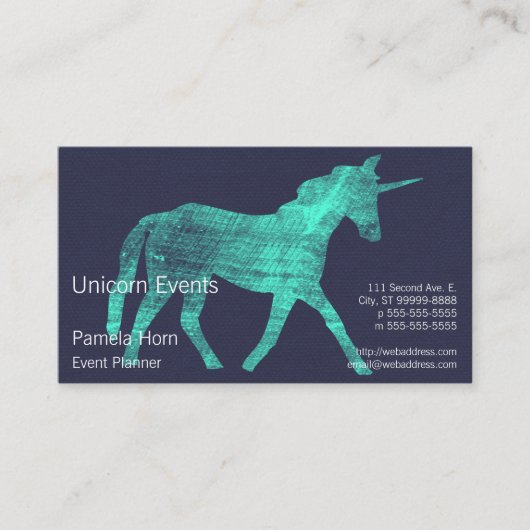 Carte De Rendez-vous Licorne (Devant)