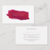 Carte De Rendez-vous Lipstick Swatch Make Up Artist Beauté beauté (Devant / Derrière)