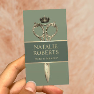 Carte De Rendez-vous Liste de cheveux Royal Ciseau Beauté Salon Sage Gr