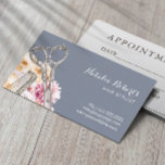 Carte De Rendez-vous Liste de cheveux Vintage Floral Dusty Blue Salon<br><div class="desc">Liste de cheveux Ciseau Vintage Floral Dusty Blue Rendez-vous Carte de rappel.</div>