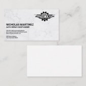 Carte De Rendez-vous Logo autorepair de Wrench (Devant / Derrière)