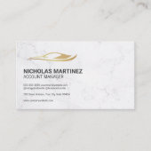 Carte De Rendez-vous Logo Car Gold (Devant)