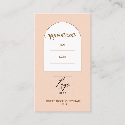 Carte De Rendez-vous Logo code QR photo rose style moderne script (Dos)