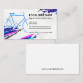 Carte De Rendez-vous Logo de bicyclette | Pièces et services de vélos (Devant / Derrière)