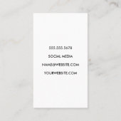 Carte De Rendez-vous Logo de la cuillère à fourche (Dos)