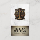 Carte De Rendez-vous Logo de la salle du tribunal de l'échelle de justi (Devant)