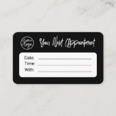 CARTE DE RENDEZ-VOUS LOGO DE LA SOCIÉTÉ DE MÉDIAS (Devant)