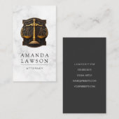 Carte De Rendez-vous Logo de l'échelle de justice | Droit (Devant / Derrière)