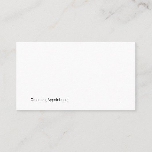 Carte De Rendez-vous Logo des pattes de chien | Chiens d'entraînement p (Dos)